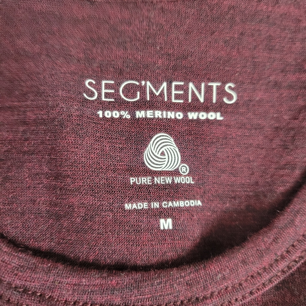 SEG’MENTS LADIES MERINO WOOL LONG SLEEVE BASE LAYER TOP - Picture 9 of 10